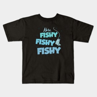 Here Fishy Fishy Love Summer Kids T-Shirt